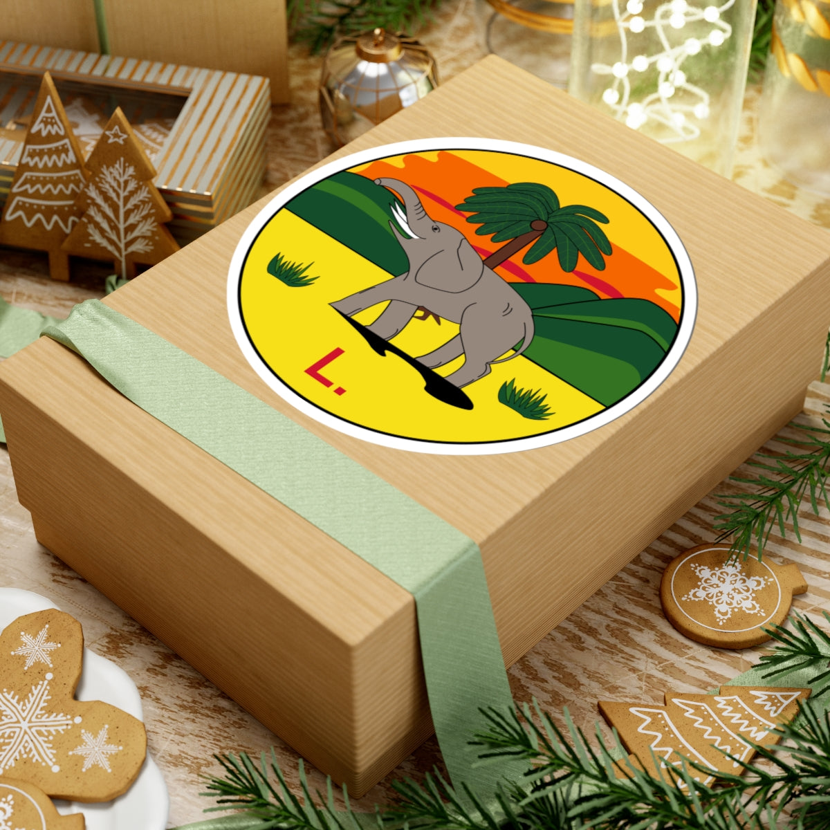 Badge of the Lagos Colony 1886-1906 (Niger) (Coat of Arms) STICKER Vinyl Kiss-Cut Decal