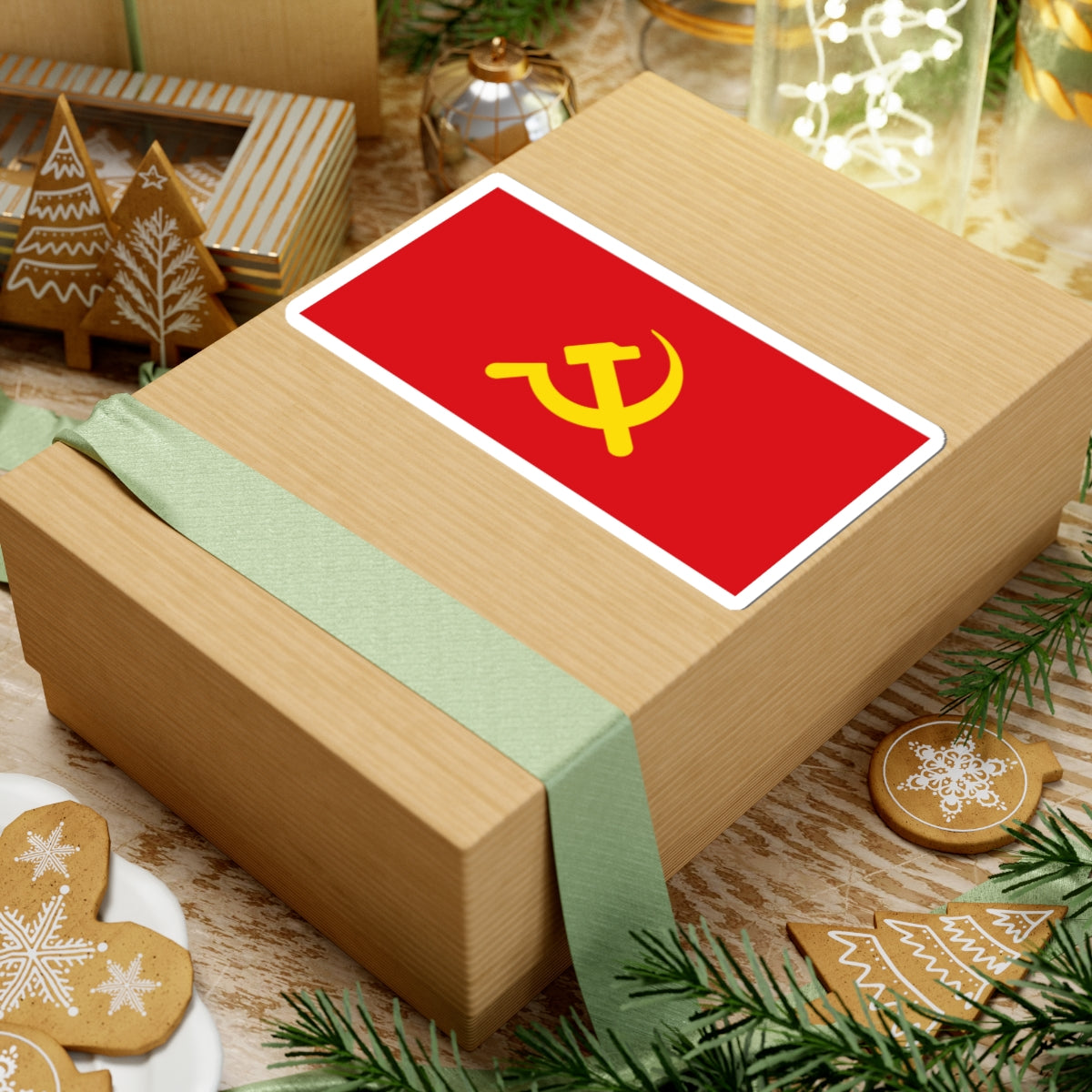 Banner of the Communist Party of Kampuchea (Cambodia) STICKER Vinyl Kiss-Cut Decal