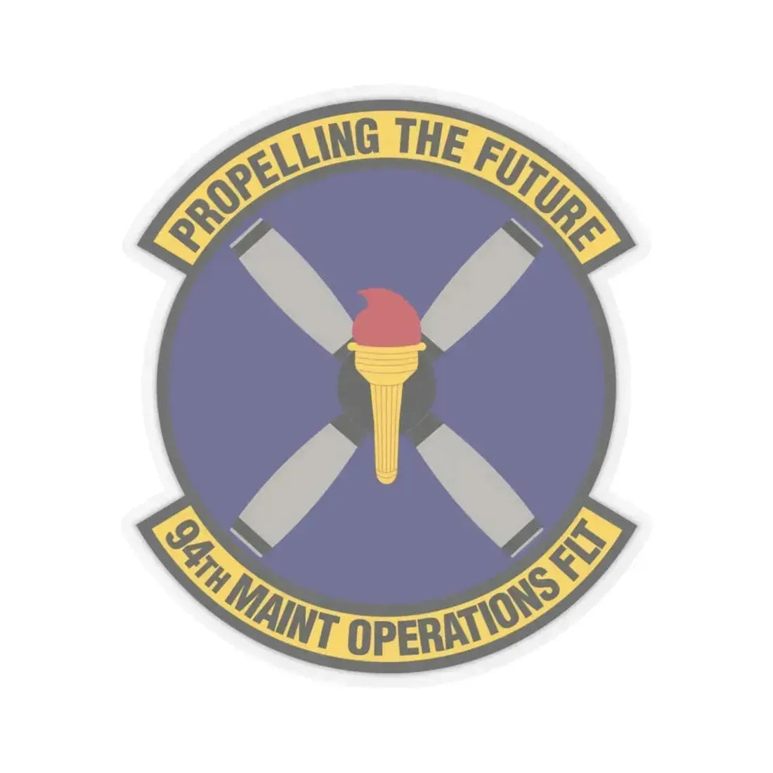94th Maintenance Operations Flight (U.S. Air Force) STICKER Vinyl Kiss-Cut Decal 6 Inch Transparent - The Sticker Space