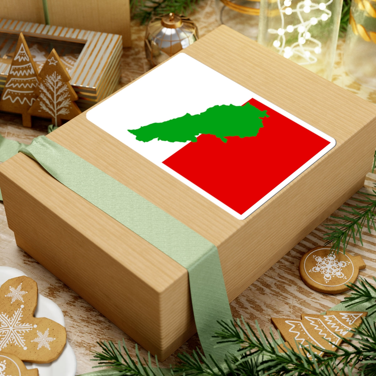 Flag of the Lebanese Democratic Party (Lebanon) STICKER Vinyl Kiss-Cut Decal