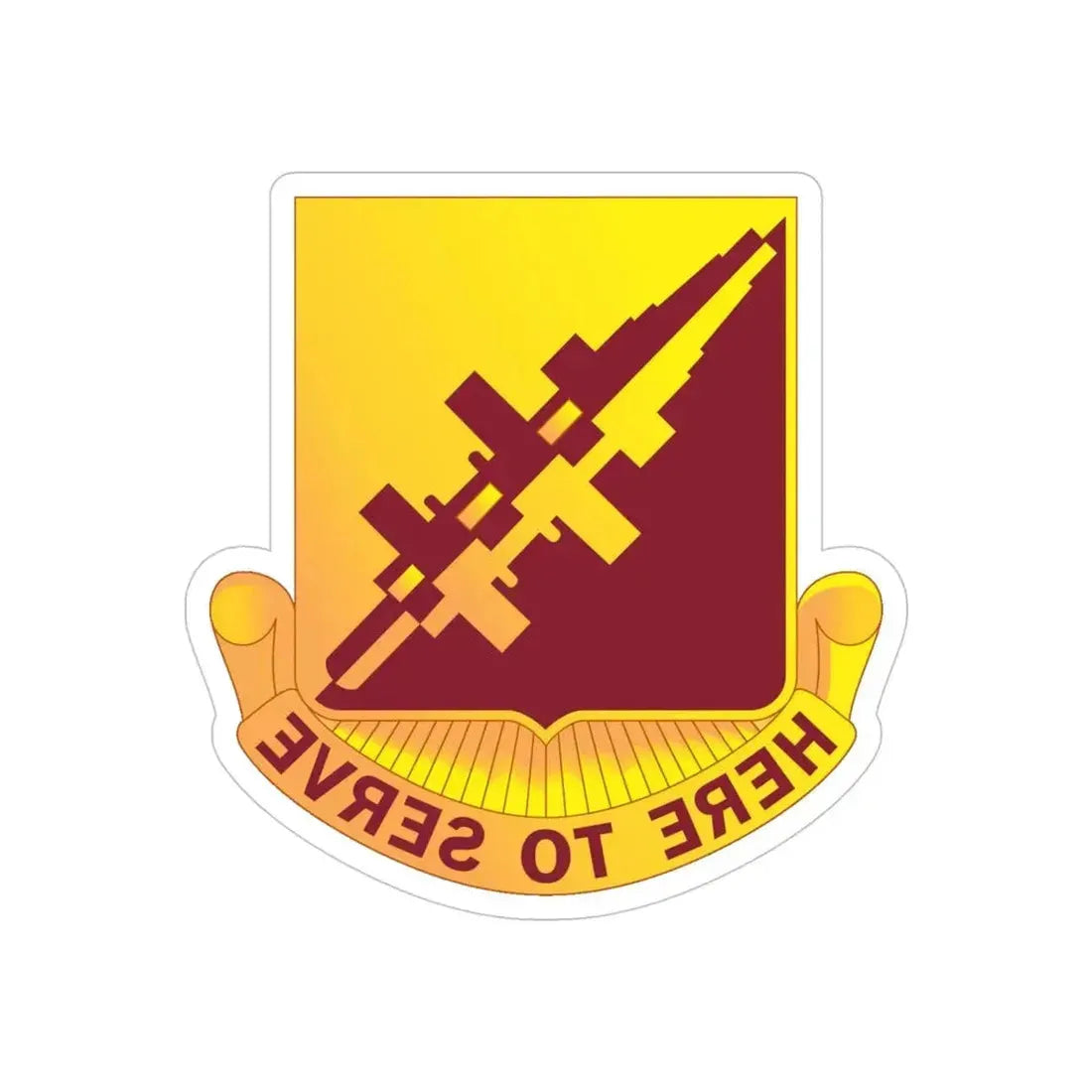 96 Transportation Battalion (U.S. Army) REVERSE PRINT Transparent Die-Cut STICKER - The Sticker Space