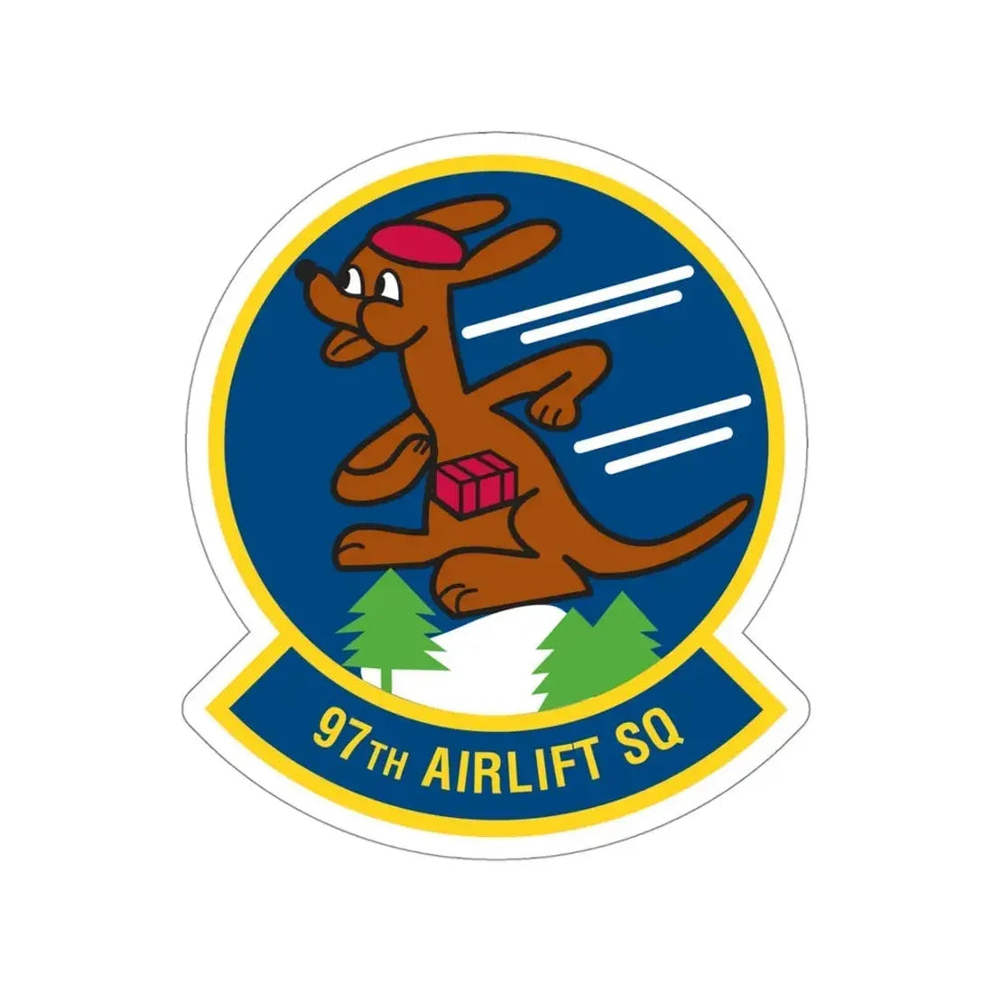 97 Airlift Squadron AFRC (U.S. Air Force) STICKER Vinyl Die-Cut Decal - The Sticker Space