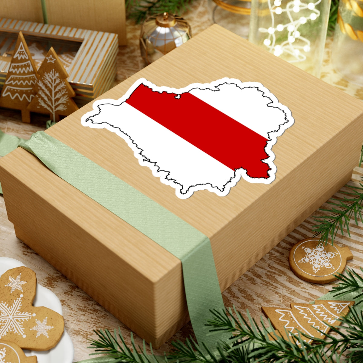 Silhouette of Belarus (Belarus) STICKER Vinyl Kiss-Cut Decal