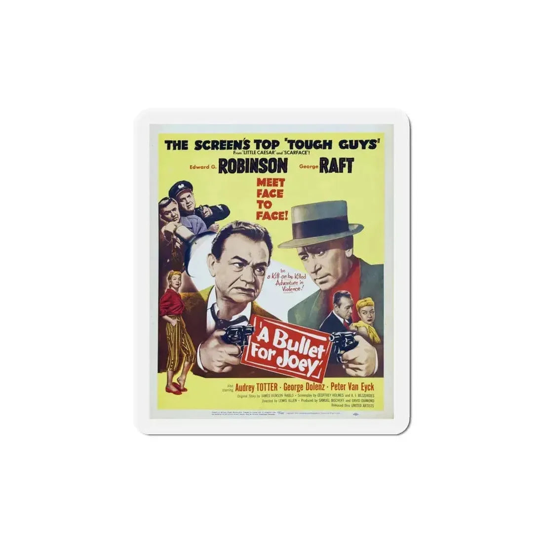 A Bullet for Joey 1955 v2 Movie Poster Refrigerator Magnet - The Sticker Space