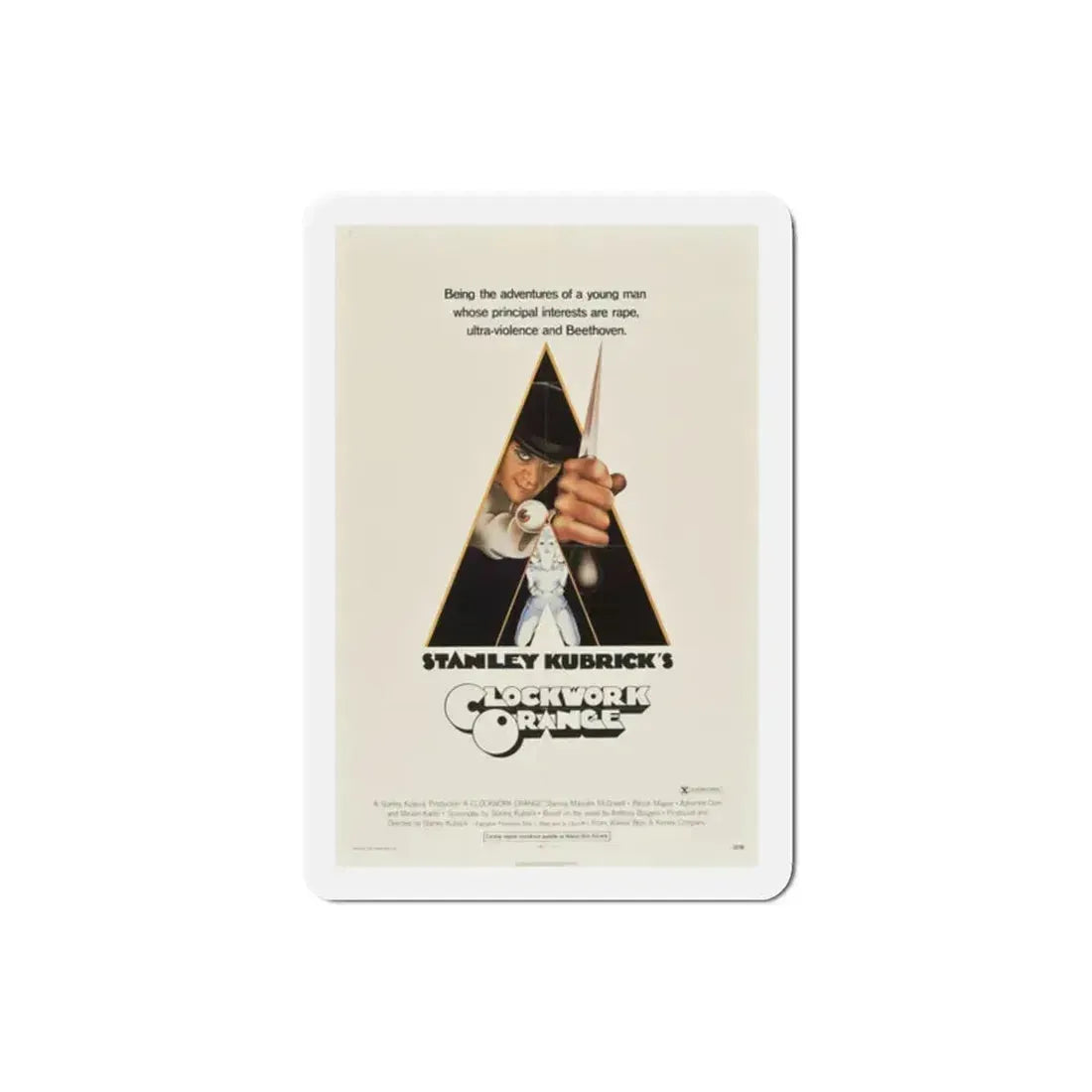A Clockwork Orange 1971 Movie Poster Refrigerator Magnet - The Sticker Space