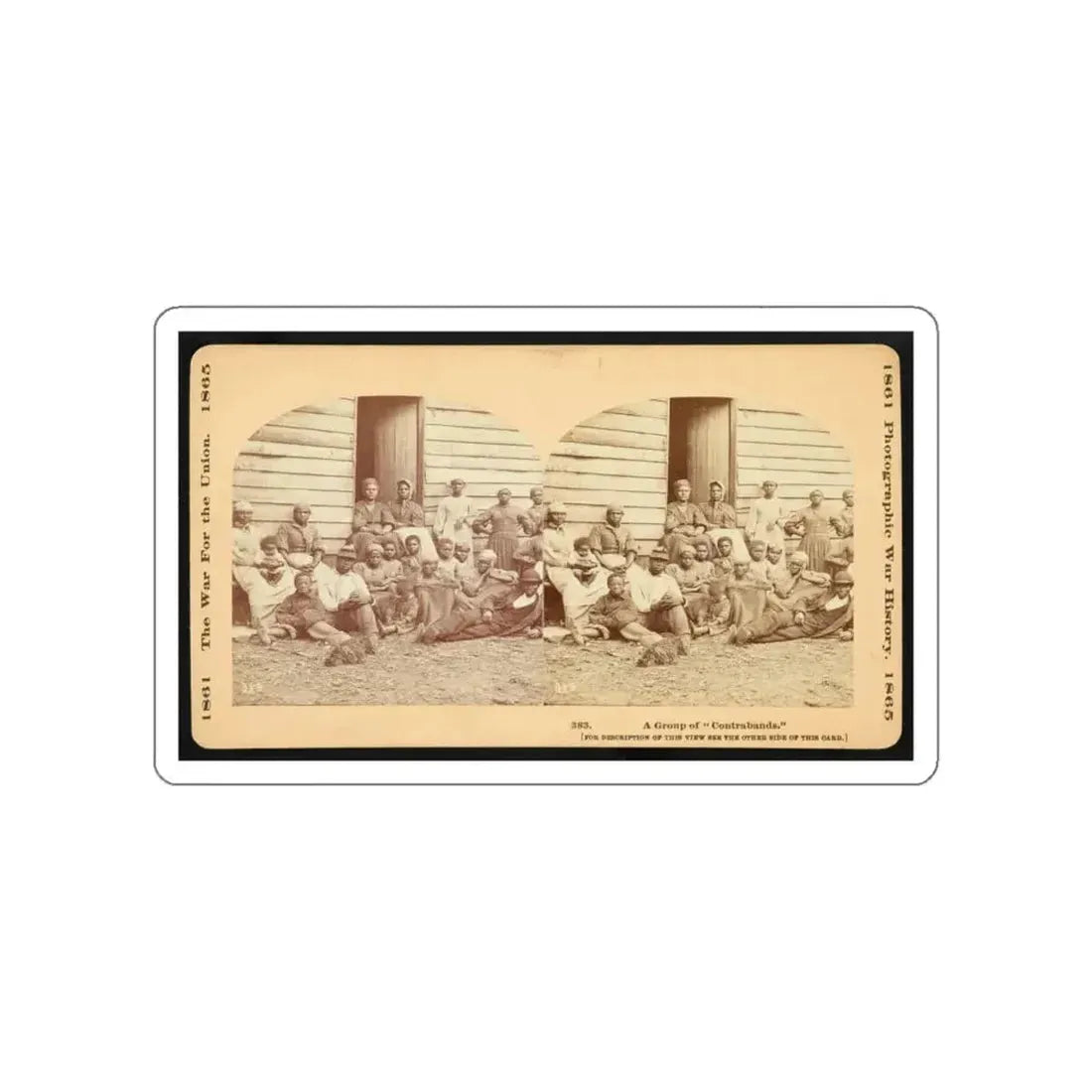 A Group Of Contrabands (U.S. Civil War) STICKER Vinyl Die-Cut Decal - The Sticker Space
