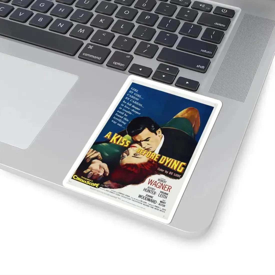 A Kiss Before Dying 1956 Movie Poster - STICKER Vinyl Kiss-Cut Decal - The Sticker Space