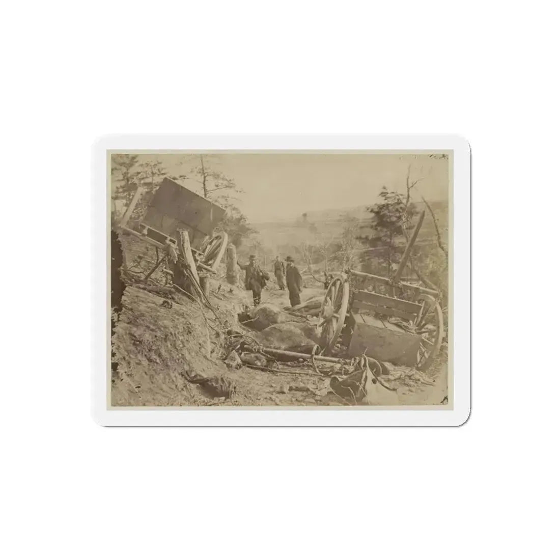 A Shattered Caisson, Fredericksburg, Va.(2) (U.S. Civil War) Refrigerator Magnet - The Sticker Space