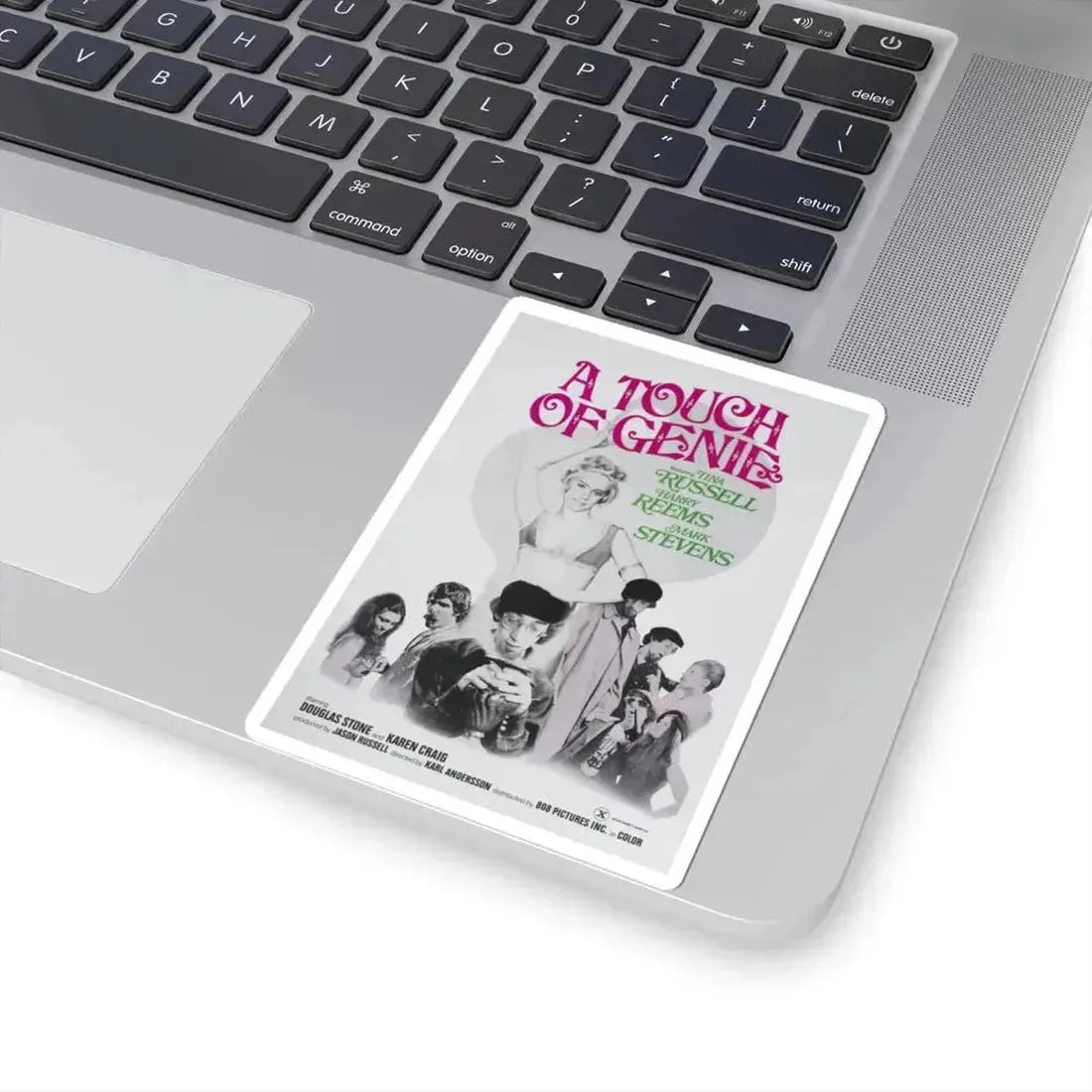 A TOUCH OF GENIE 1974 Movie Poster - STICKER Vinyl Kiss-Cut Decal - The Sticker Space