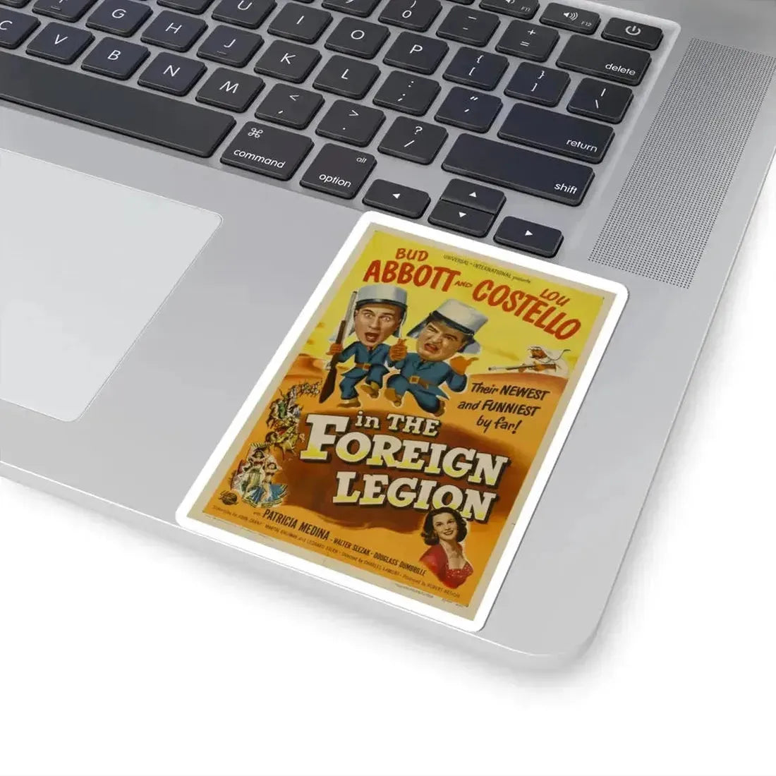 Abbott and Costello in the Foreign Legion 1950 Movie Poster - STICKER Vinyl Kiss-Cut Decal - The Sticker Space