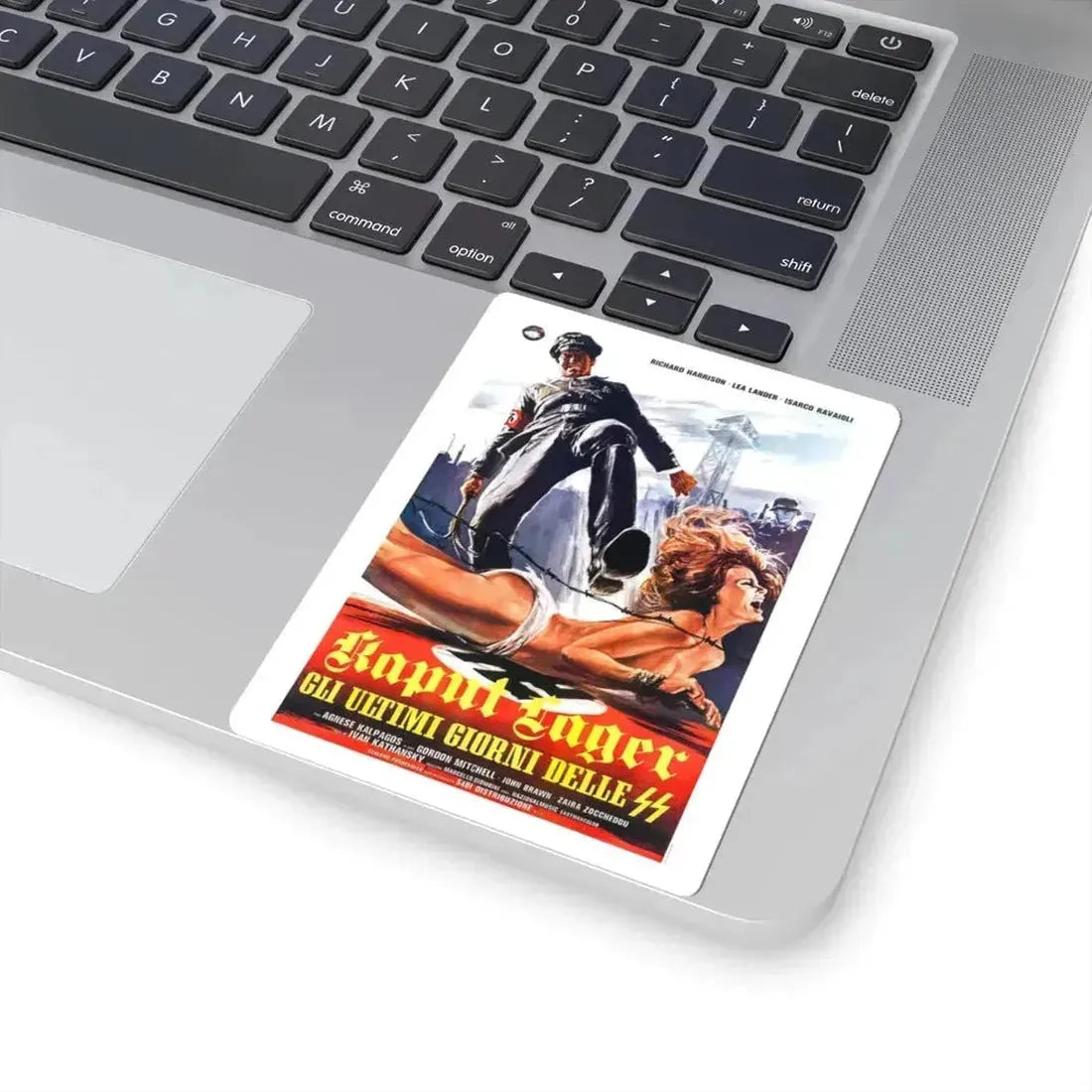 ACHTUNG! DESERT TIGERS 1977 Movie Poster - STICKER Vinyl Kiss-Cut Decal - The Sticker Space