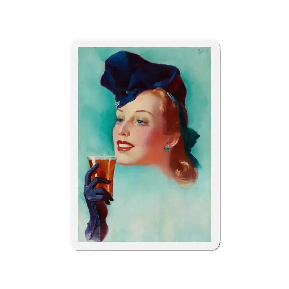 Ad illustration_1 (Magazine Illustration) Refrigerator Magnet - The Sticker Space