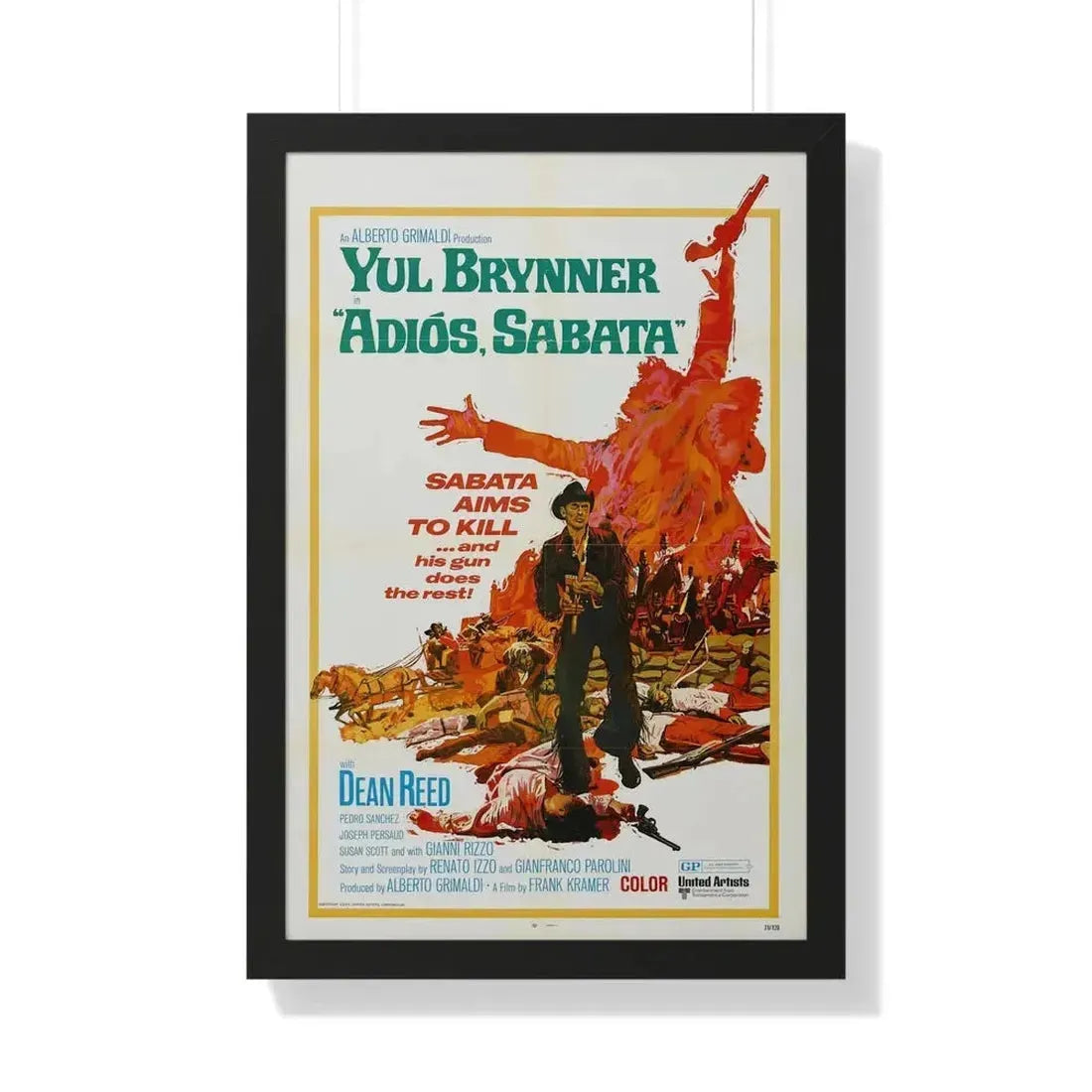 ADIOS SABATA 1970 - Framed Movie Poster - The Sticker Space