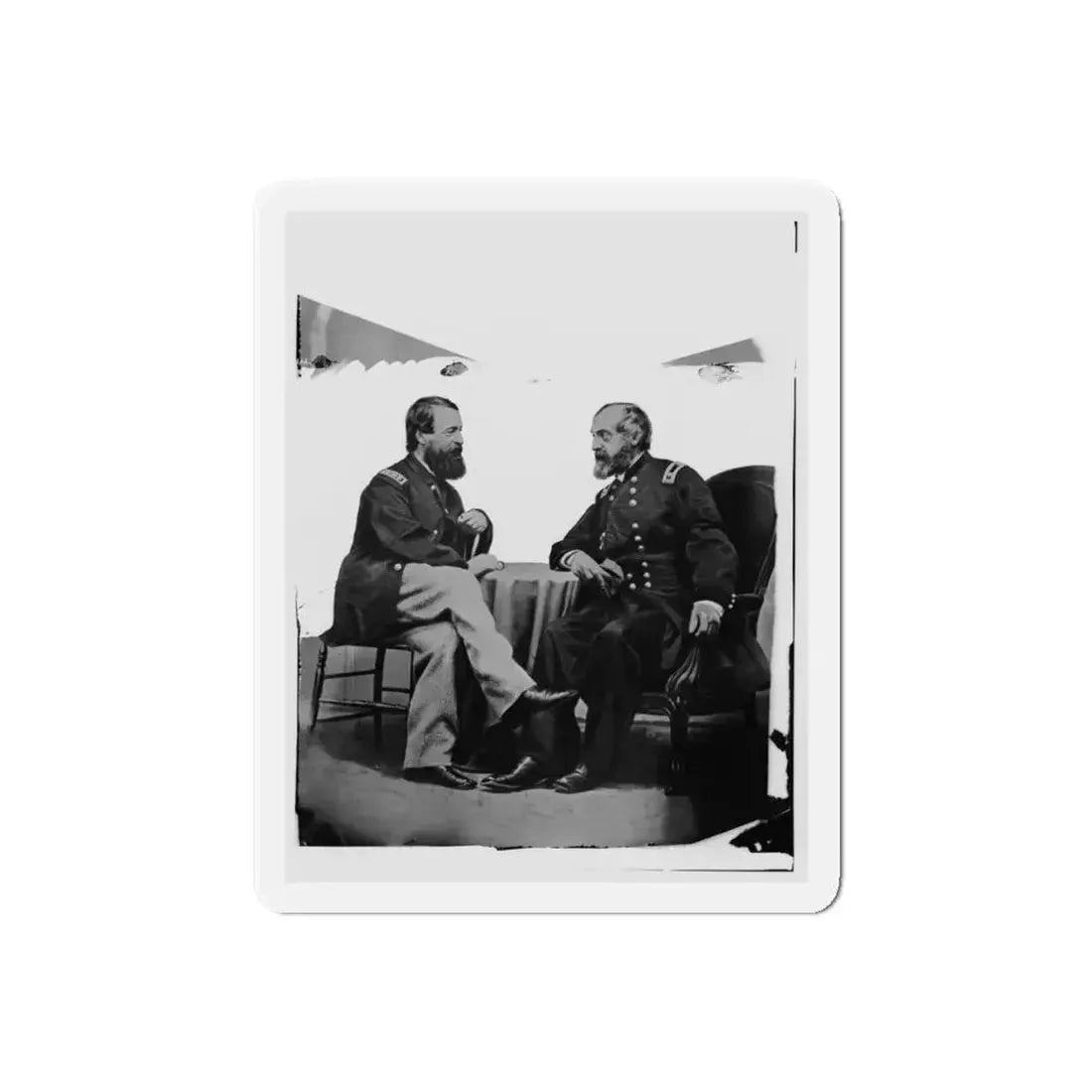 Admiral Porter And General Meade. (U.S. Civil War) Refrigerator Magnet - The Sticker Space
