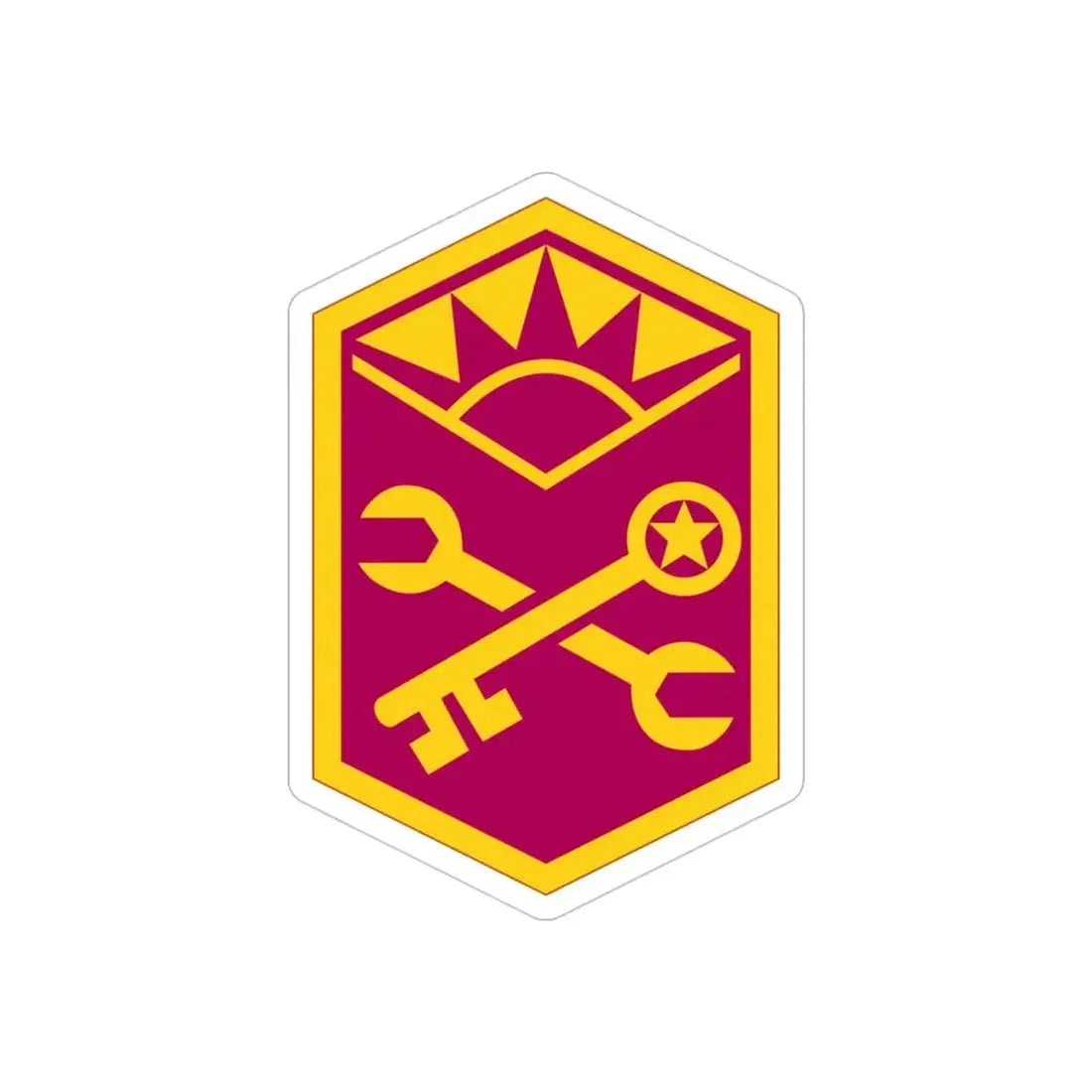 Advanced Weapons Support Command (U.S. Army) REVERSE PRINT Transparent Die-Cut STICKER - The Sticker Space