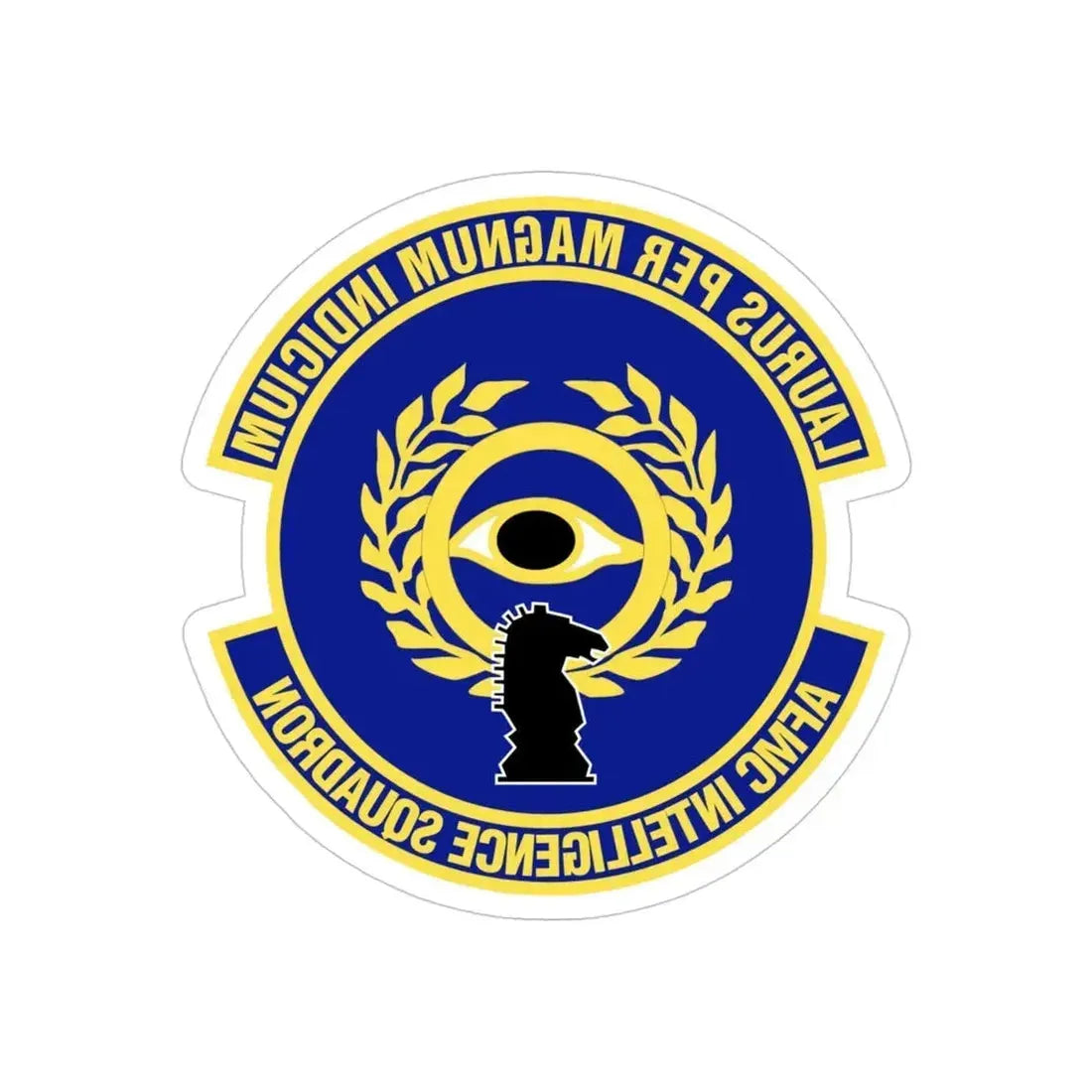 Air Force Materiel Command Intelligence Squadron (U.S. Air Force) REVERSE PRINT Transparent Die-Cut STICKER - The Sticker Space