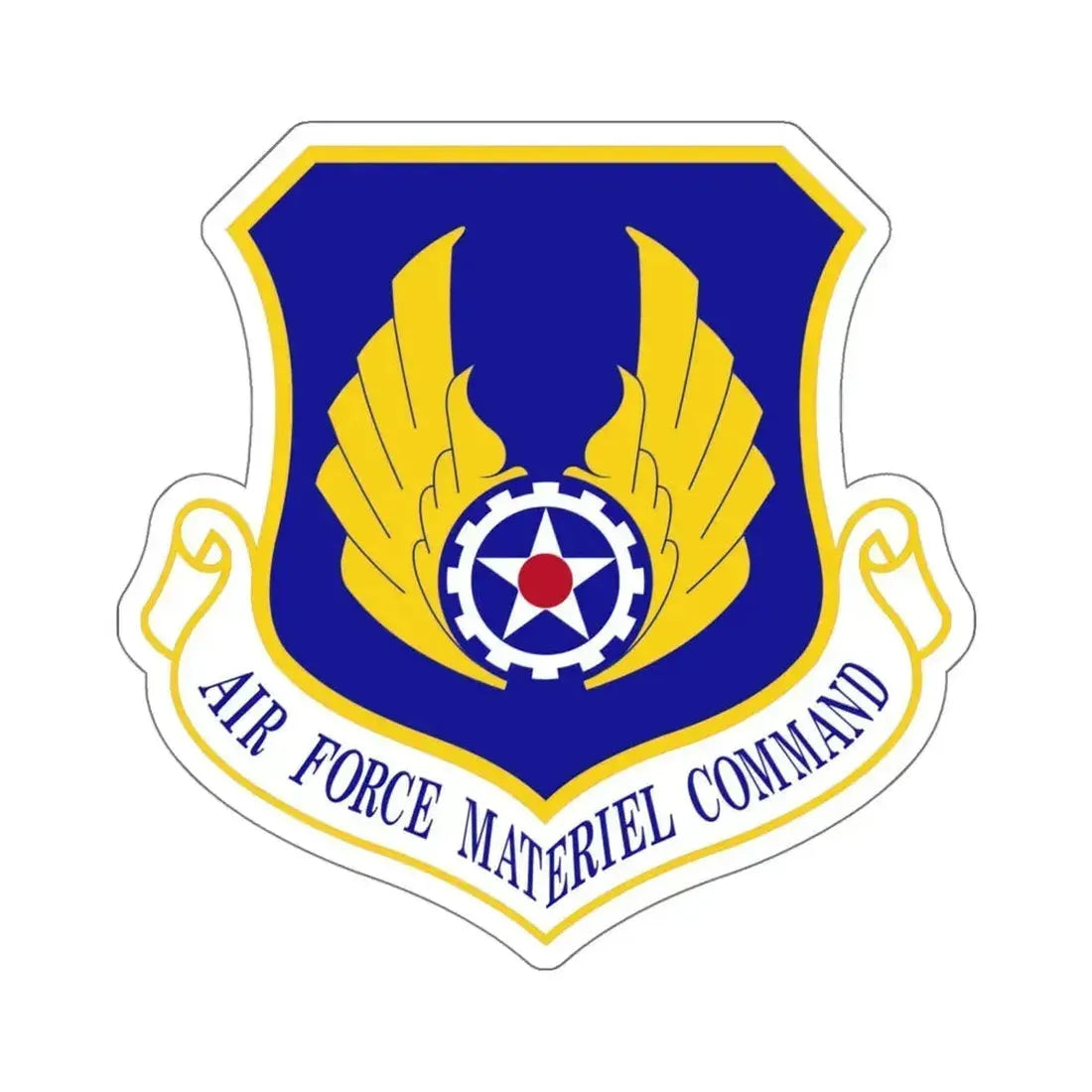 Air Force Materiel Command (U.S. Air Force) STICKER Vinyl Kiss-Cut Decal 6 Inch White - The Sticker Space
