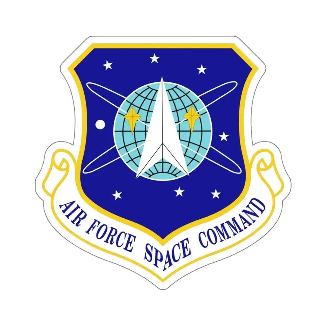 Air Force Space Command (U.S. Air Force) STICKER Vinyl Kiss-Cut Decal 4 Inch White - The Sticker Space