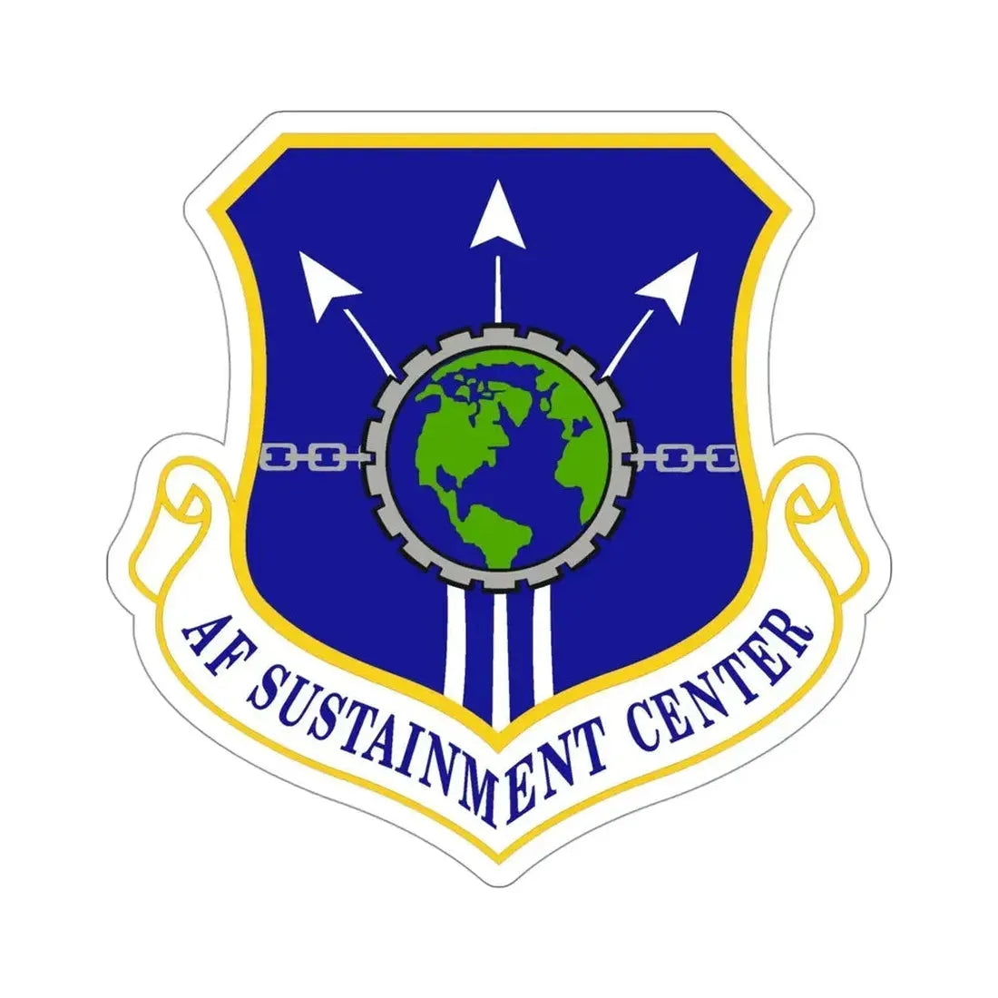 Air Force Sustainment Center (U.S. Air Force) STICKER Vinyl Die-Cut Decal - The Sticker Space