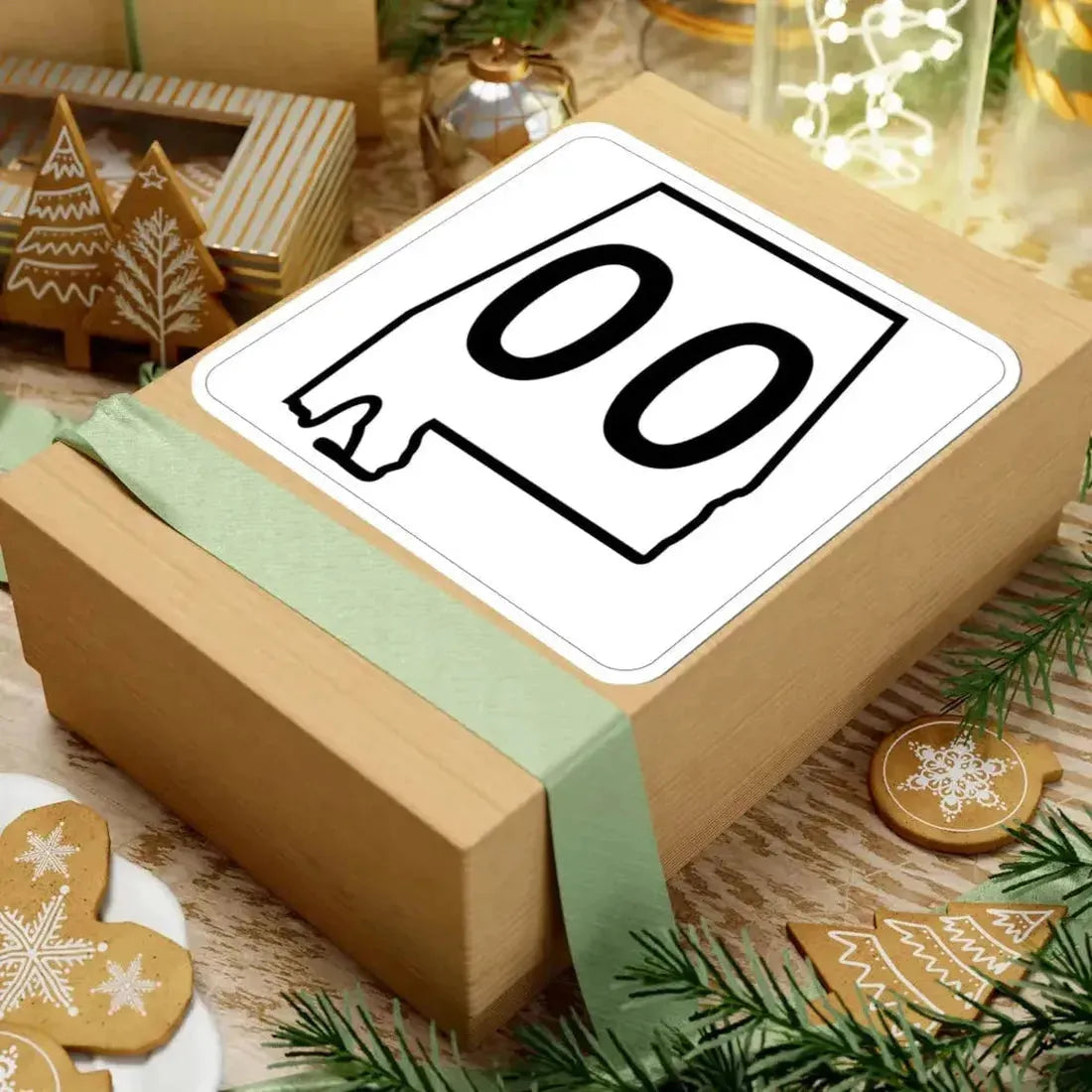 Alabama 00 1960 template (Alabama) (Road Sign) STICKER Vinyl Kiss-Cut Decal - The Sticker Space