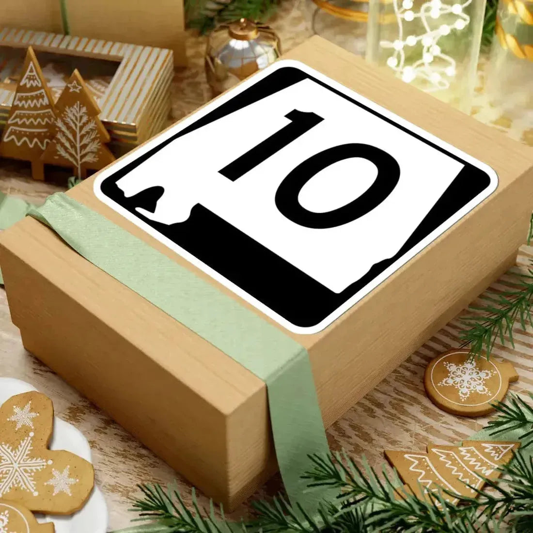 Alabama 10 (Alabama) (Road Sign) STICKER Vinyl Kiss-Cut Decal - The Sticker Space