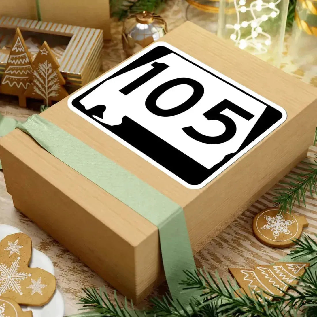 Alabama 105 (Alabama) (Road Sign) STICKER Vinyl Kiss-Cut Decal - The Sticker Space