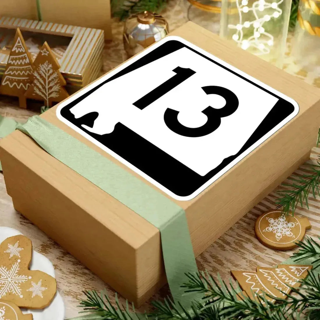 Alabama 13 (Alabama) (Road Sign) STICKER Vinyl Kiss-Cut Decal - The Sticker Space