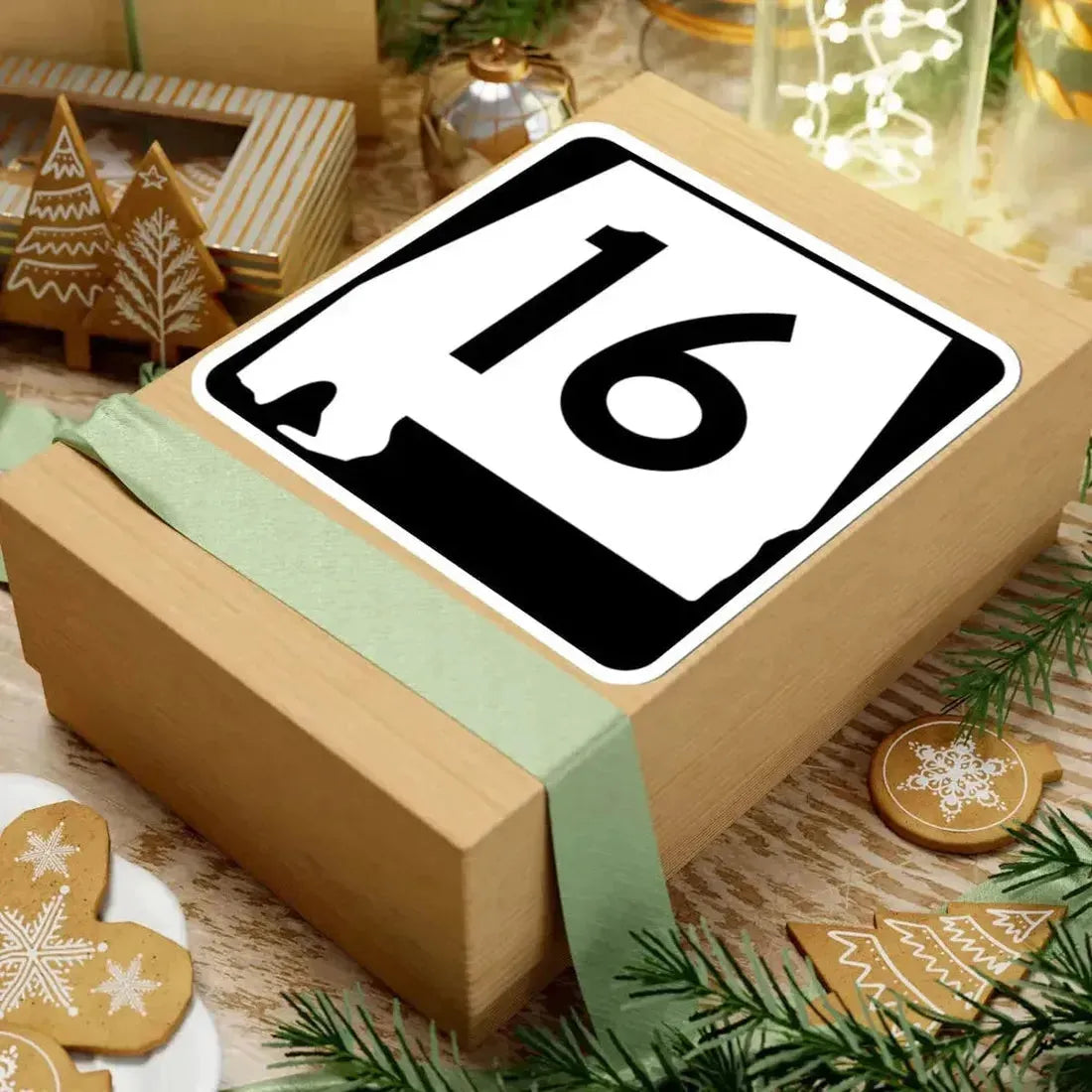 Alabama 16 (Alabama) (Road Sign) STICKER Vinyl Kiss-Cut Decal - The Sticker Space