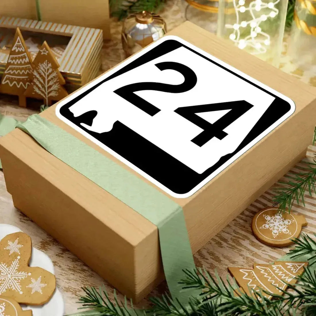 Alabama 24 (Alabama) (Road Sign) STICKER Vinyl Kiss-Cut Decal - The Sticker Space