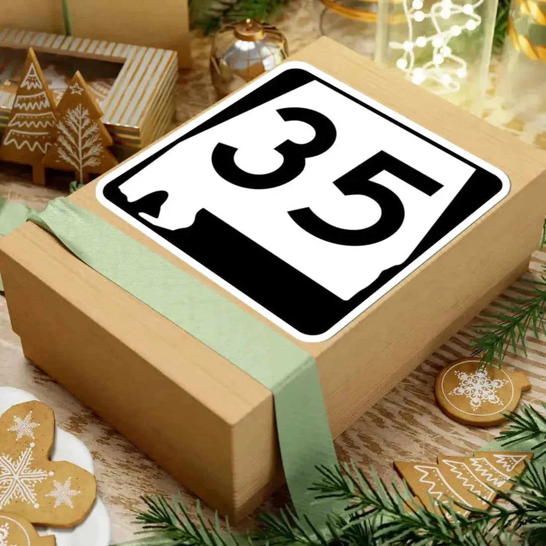 Alabama 35 (Alabama) (Road Sign) STICKER Vinyl Kiss-Cut Decal - The Sticker Space