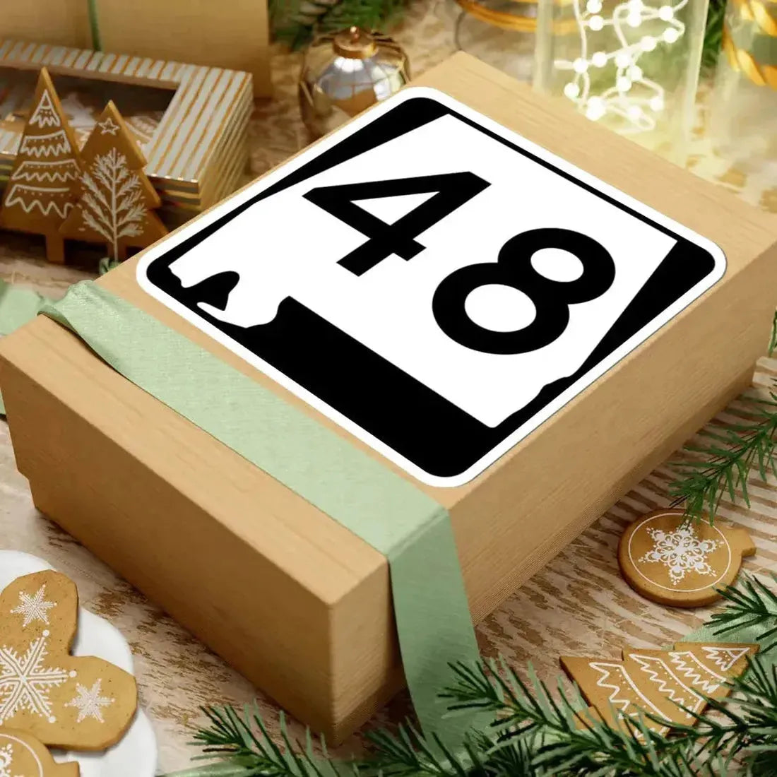 Alabama 48 (Alabama) (Road Sign) STICKER Vinyl Kiss-Cut Decal - The Sticker Space