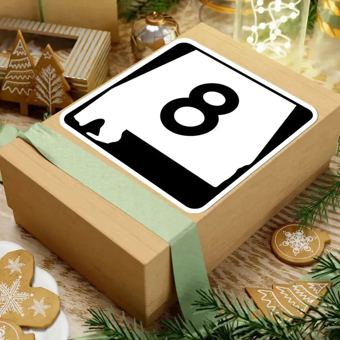 Alabama 8 (Alabama) (Road Sign) STICKER Vinyl Kiss-Cut Decal - The Sticker Space