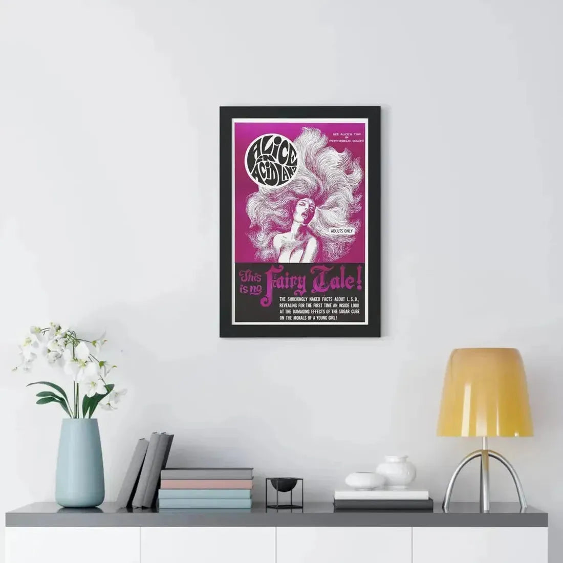 ALICE IN ACIDLAND 1969 - Framed Movie Poster - The Sticker Space