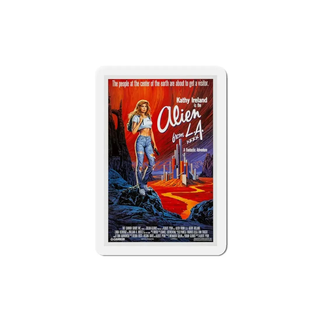 Alien from LA 1988 Movie Poster Refrigerator Magnet - The Sticker Space