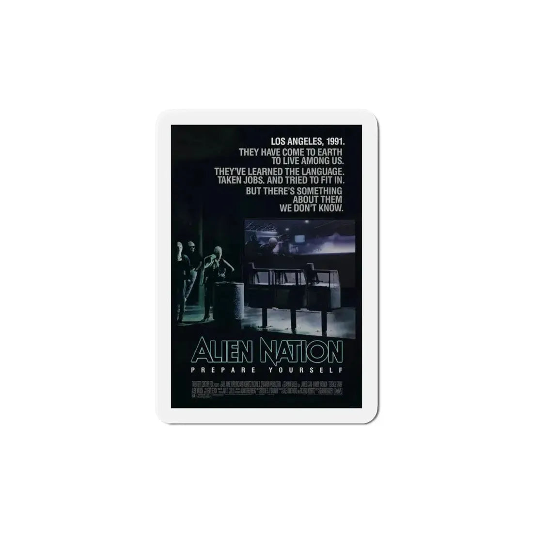 Alien Nation 1988 Movie Poster Refrigerator Magnet - The Sticker Space
