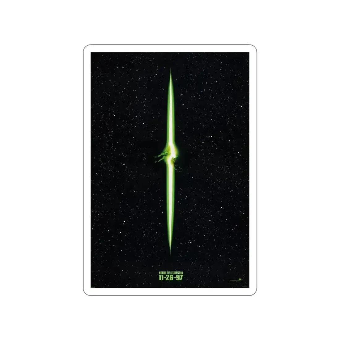 ALIEN RESSURECTION (TEASER) 1997 Movie Poster STICKER Vinyl Die-Cut Decal - The Sticker Space