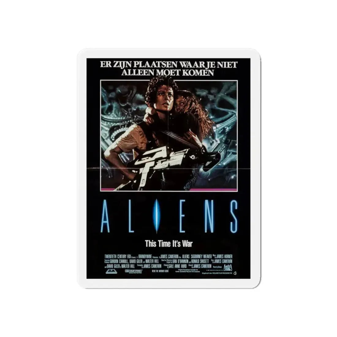 ALIENS (DUTCH) 1986 Movie Poster - Refrigerator Magnet - The Sticker Space
