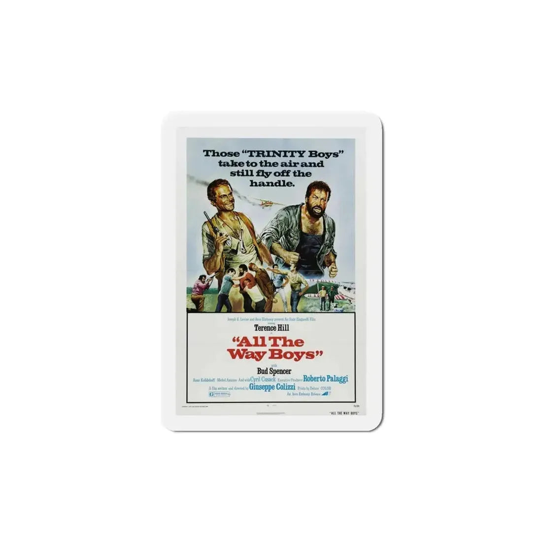 All the Way Boys 1973 Movie Poster Refrigerator Magnet - The Sticker Space