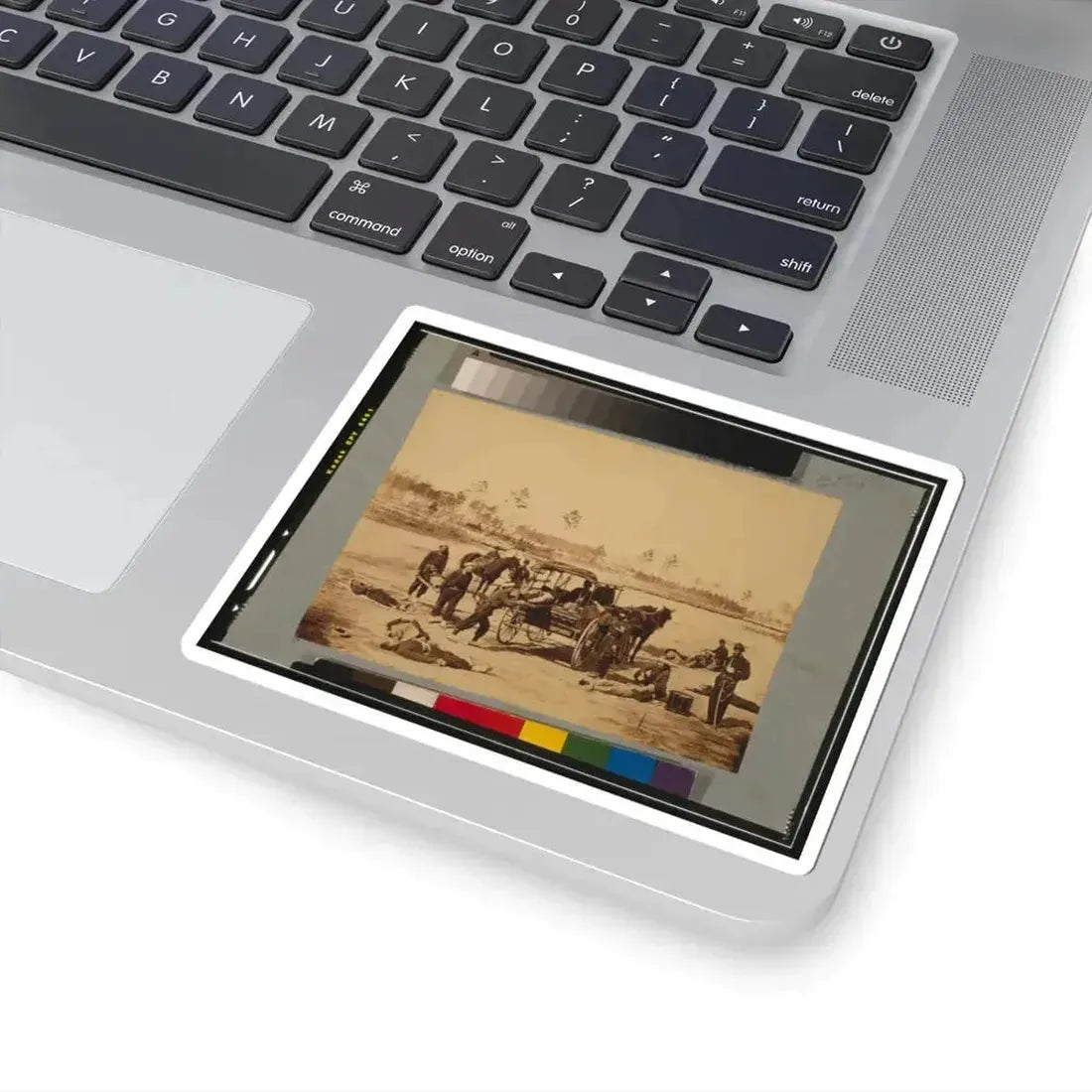 Ambulance Drill at Headquarters Army of Potomac, Near Brandy Station, Va., March, 1864 (U.S. Civil War) STICKER Vinyl Kiss-Cut Decal - The Sticker Space