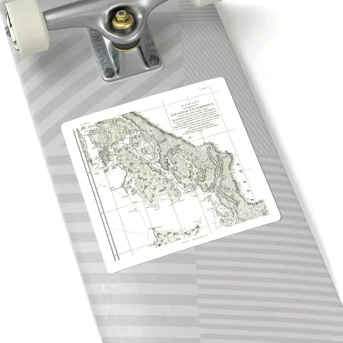 America - NorthWest Coast (1899) (Map) STICKER Vinyl Kiss-Cut Decal - The Sticker Space