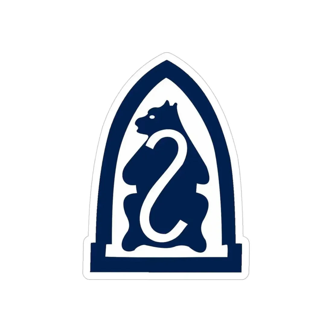 American Expeditionary Forces Siberia (U.S. Army) REVERSE PRINT Transparent Die-Cut STICKER - The Sticker Space