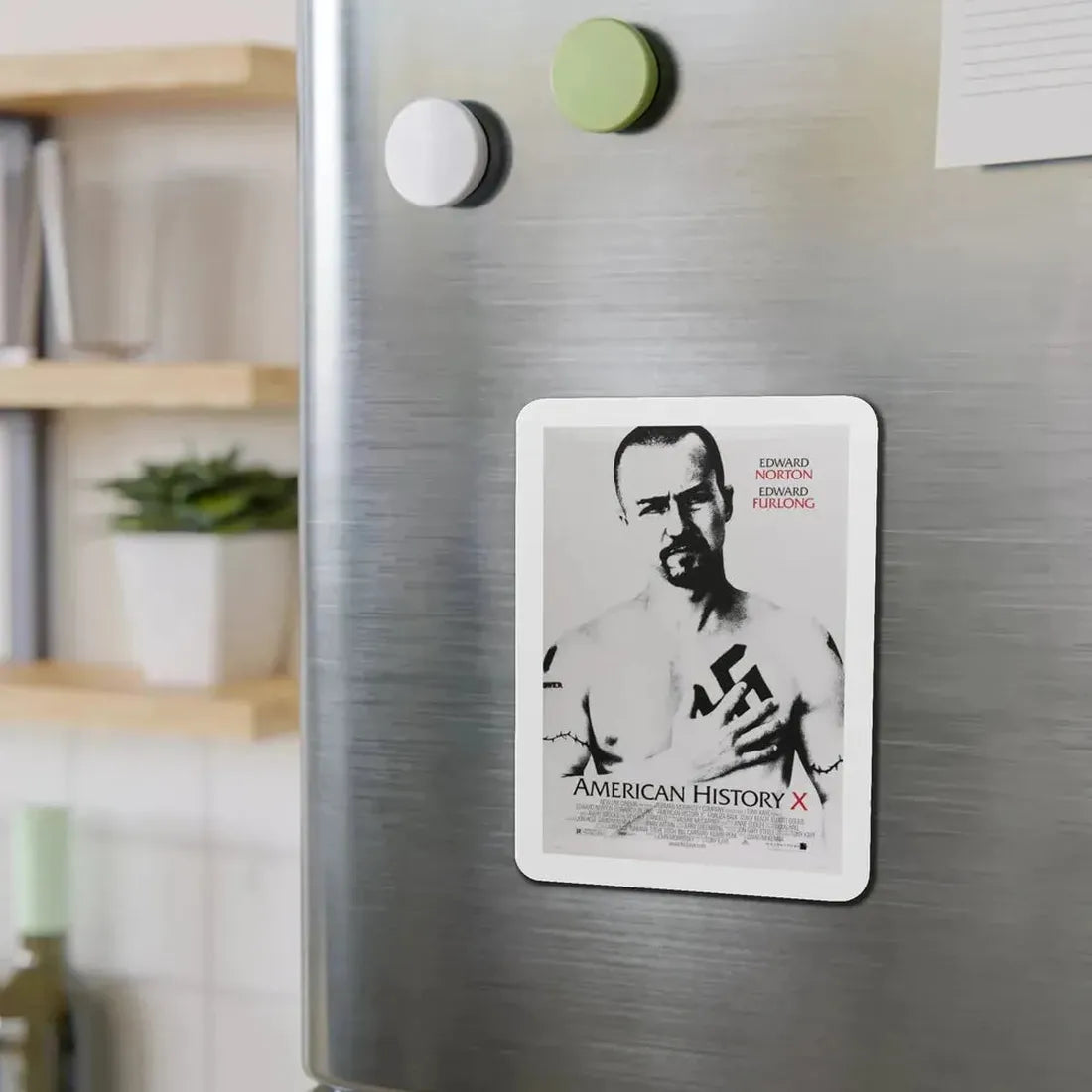 American History X 1998 Movie Poster Refrigerator Magnet - The Sticker Space