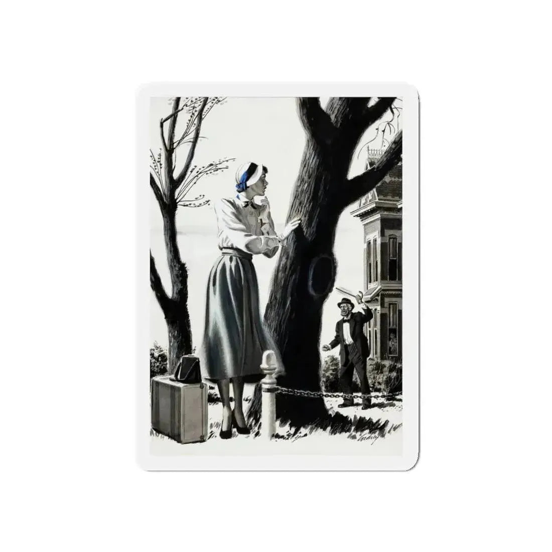 American Magazine, March 1950 (Magazine Illustration) Refrigerator Magnet - The Sticker Space