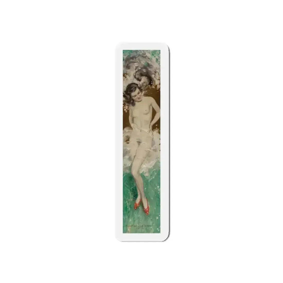 An Elegant Nude, 1934 (Magazine Illustration) Refrigerator Magnet - The Sticker Space