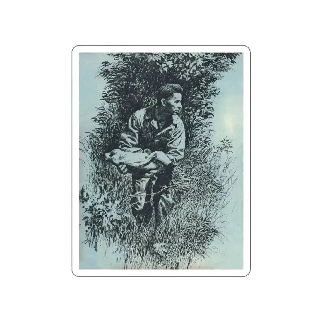 Anatomy of a Kidnap, Saga, April 1964 (Magazine Illustration) STICKER Vinyl Die-Cut Decal - The Sticker Space