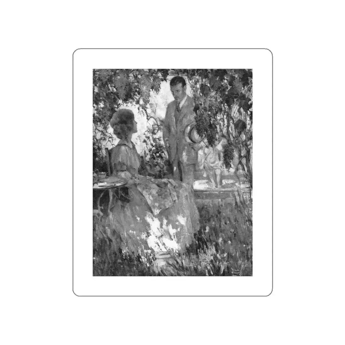 And It Was So by Norval Richardson (1), Good Housekeeping magazine, 1927 (Magazine Illustration) STICKER Vinyl Die-Cut Decal - The Sticker Space