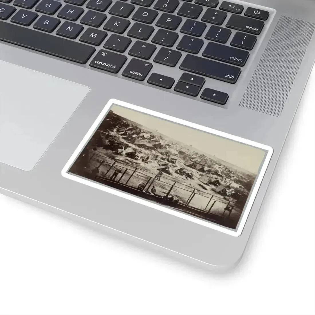 Andersonville Prison, Ga., August 17, 1864. South View of Stockade (U.S. Civil War) STICKER Vinyl Kiss-Cut Decal - The Sticker Space