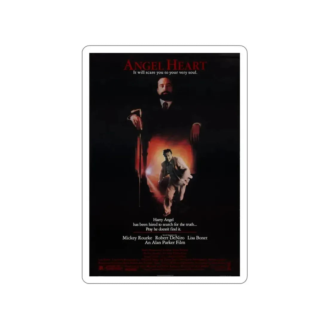 ANGEL HEART 1987 Movie Poster STICKER Vinyl Die-Cut Decal - The Sticker Space