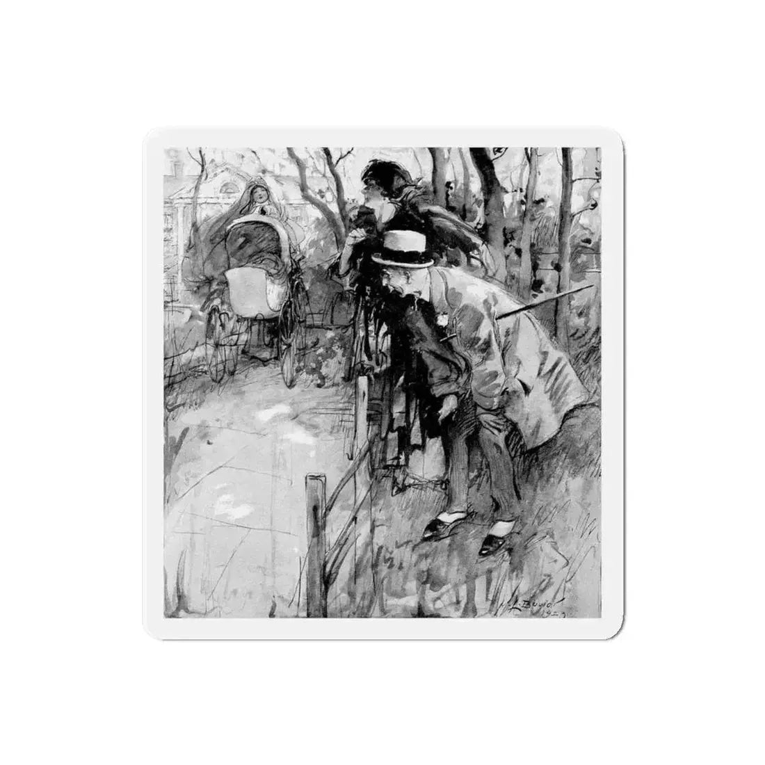 Another Scandal (2), Harper's Bazaar, May 1923 (Magazine Illustration) Refrigerator Magnet - The Sticker Space