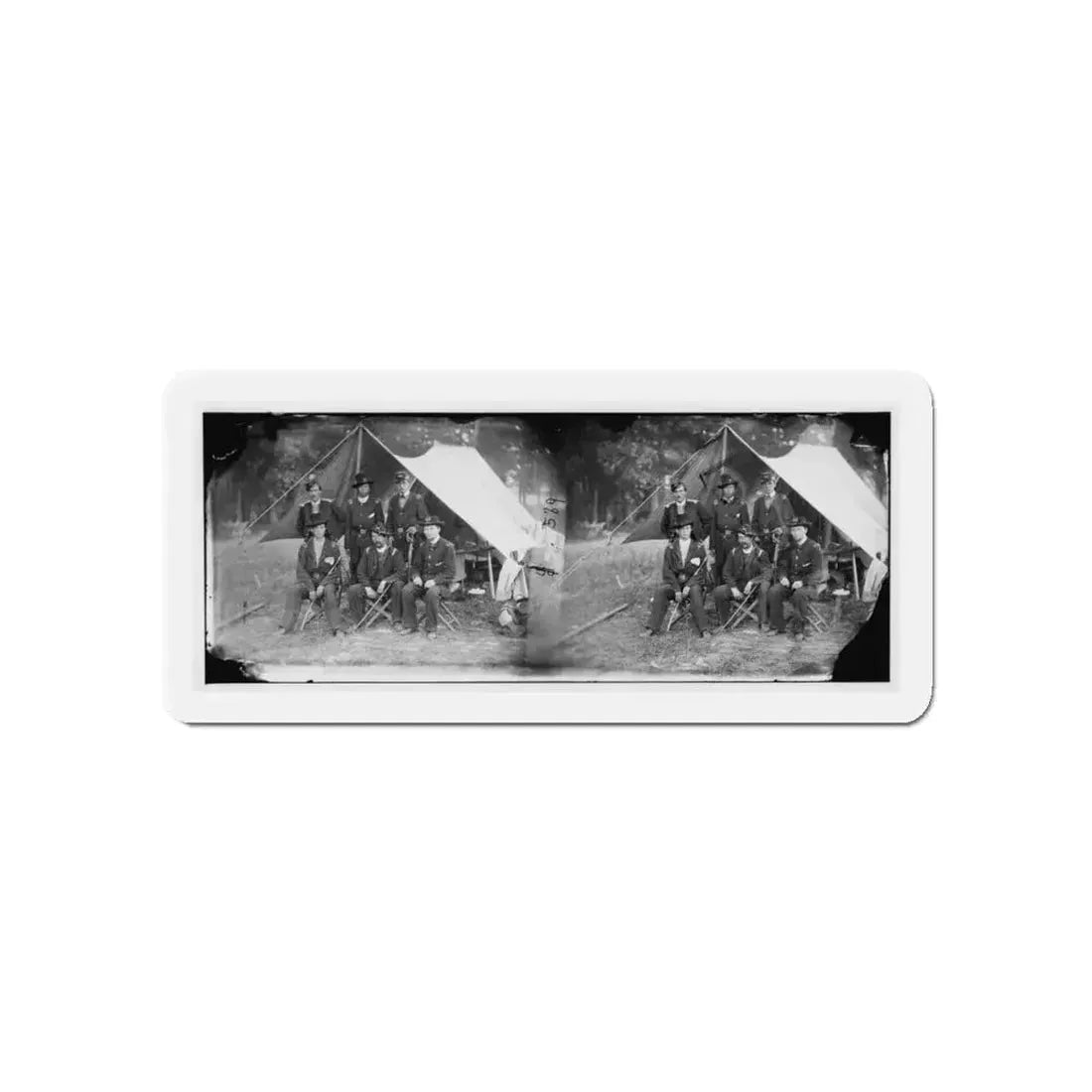 Antietam, Maryland. Group Of Federal Artillery Offices On Battlefield (U.S. Civil War) Refrigerator Magnet - The Sticker Space